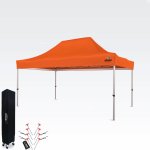 BRIMO Zahradní párty stan 3x4,5 m bez stěn Oranžová S. Alu – Zboží Dáma