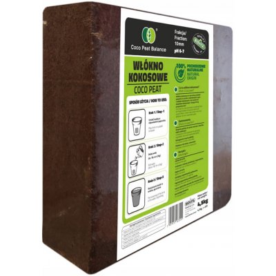 Biovita kokosové vlákno 10mm briketa 5kg – Hledejceny.cz