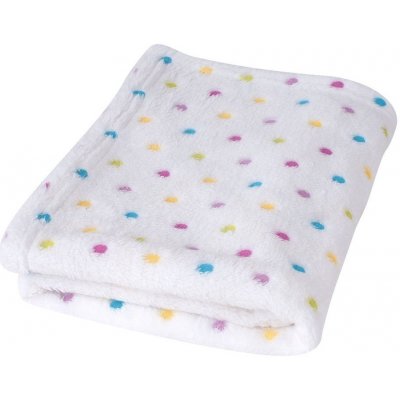 BabyMatex Dětská deka Milly PUNTÍKY BÍLÁ – Hledejceny.cz