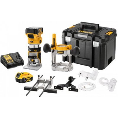 DeWALT Aku kombinovaná frézka 18V 2x5,0Ah DCW604P2 – Zboží Dáma
