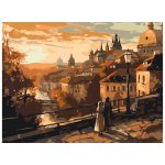 MALUJEŠ Malování podle čísel STARODÁVNÁ PRAHA II Rozměr 30 x 40 cm Rámování vypnuté plátno na rám – Hledejceny.cz