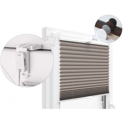 Zebra-Shop Plissé Lux Simple KÁVA PP155 20 x 80-110 cm – Sleviste.cz