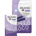 hello coco Color Corrector Whitening Strips bělicí pásky 7 ks – Zboží Dáma