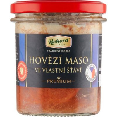 REKORD Hovězí maso ve vlastní šťávě 300 g – Hledejceny.cz