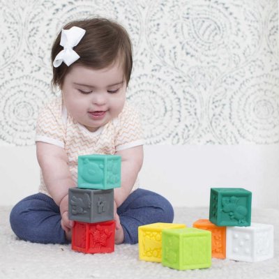 Infantino Kostky Squeeze & Stack 8 ks – Zboží Dáma