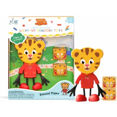 Glo Pals Figurka Daniel Tiger + 2 svítící kostky do vody – Zboží Dáma