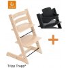 Jídelní židlička Stokke Set Tripp Trapp Natural + Baby set Black