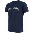 Sensor Merino Active PT Mountains kr. rukáv Deep Blue