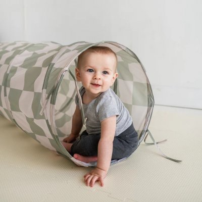 3 Sprouts Dětský Tunel RecycledCheckerboard Green – Zboží Dáma