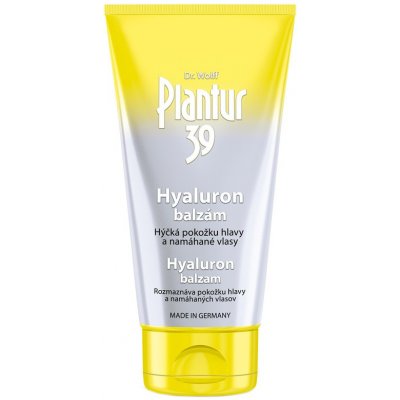 DR. WOLFF PLANTUR 39 Hyaluron balzám proti padání pro suchou a svědivou pokožku hlavy 150ml – Zboží Dáma