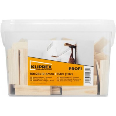 Leoš Vašek Klínky dřevěné SM 150ks/80x25x10-3mm – Hledejceny.cz