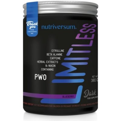 Nutriversum LIMITLESS Pre-Workout, 380 g – Zbozi.Blesk.cz