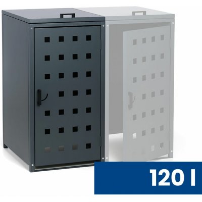 B2B Partner 120 l 114 x 57 x 62,3 cm šedá – Zboží Mobilmania