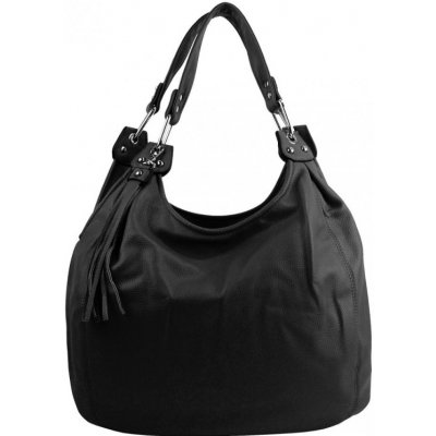 Praktická velká dámská kabelka přes rameno černá