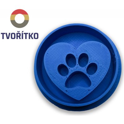 TVOŘÍTKO Psí tlapka - Srdce Rozměr: 5 cm, + Vykrajovátko: Ne – Hledejceny.cz