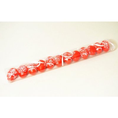 Vajíčka PVC 4 cm v tubě červeno-bílá folklor 12 ks – Hledejceny.cz