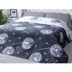 Xpose přehoz na postel PAMPELIŠKY DUO šedý/bílý 220 x 240 cm – Zboží Mobilmania