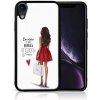 Pouzdro a kryt na mobilní telefon Apple PROTEMIO 46303 MY ART Ochranný obal Apple iPhone XR RED DRESS (137)