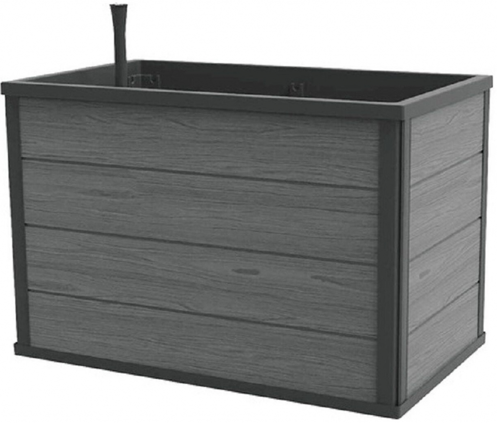 Vyvýšený záhon KETER Maple Urban samozavlažovací 99 x 58 x 64,8 cm mobilní šedý