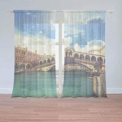 Sablio Záclony Ponte di Rialto: 2ks 150x250cm – Hledejceny.cz