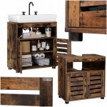 Goleto Koupelnová skříňka pod umyvadlo | hnědá – Hledejceny.cz