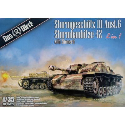 Das Werk Sturmgeschütz III Ausf.G Sturmhaubitze 42 2 in 1 with Zimmerit 1:35