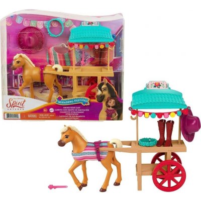 Mattel Spirit Fancy Festivalový vozík s jezdeckým vybavením – Zboží Mobilmania