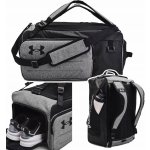 Under Armour Contain Duo MD BP Duffle Castlerock Medium Heather/Black/White 50 L – Zboží Dáma
