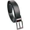 Pásek Penny Belts pánský kožený společenský opasek s klasickou sponou 30-100-1-60 černý KOV