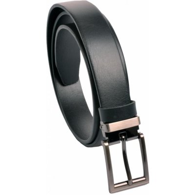 Penny belts pánský kožený společenský opasek s klasickou sponou 30-100-1-60 černý KOV