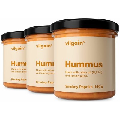 Vilgain Hummus uzená paprika Multipack 3 x 140 g – Zboží Dáma