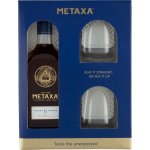 Metaxa 12* 40% 0,7 l (kazeta 2 sklenice) – Zboží Dáma
