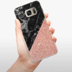 iSaprio Rose and Black Marble Samsung Galaxy S7