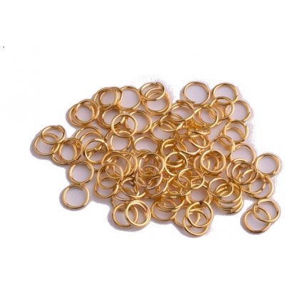 Spojovací kroužky 8mm - 100ks Barva: zlatá – Hledejceny.cz