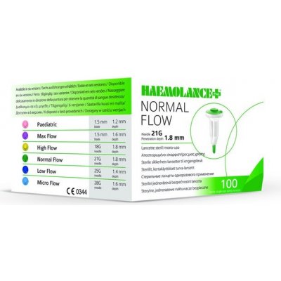 Lanceta Haemolance Plus varianta: zelená 21G, 1,8 mm, 100 ks – Hledejceny.cz
