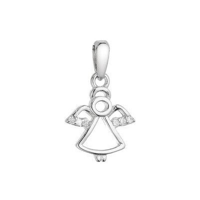 Pavona Stříbrný přívěsek malý andílek se zirkony bílý 14030.1 – Zboží Dáma