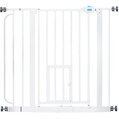 Carlson Pet Gate zábrana s dvířky pro kočky výška 76,2 cm šířka 73,66 až 92,71 cm – Zbozi.Blesk.cz