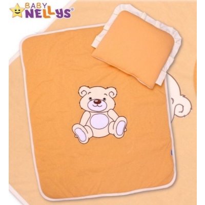 Baby Nellys 2-dílná sada jersey Medvídek Teddy bear broskvová – Hledejceny.cz