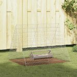 vidaXL Klec na kuřata 110 × 100 × 85 cm pozinkovaná ocel stříbrná 9799.3394436 – Sleviste.cz