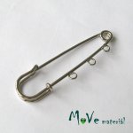 Brožový spínací špendlík / 5oček platina, á 1ks – Zboží Dáma