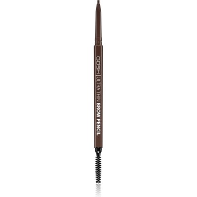 Gosh Ultra Thin precizní tužka na obočí s kartáčkem 003 Dark Brown 0,35 g