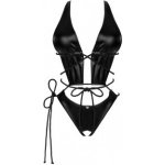 Obsessive Cordellis Crotchless Teddy Black – Zboží Dáma