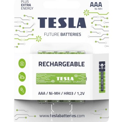 Tesla RECHARGEABLE+ AAA 4 ks 1099137119