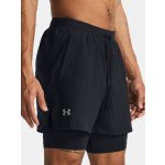 Under Armour šortky UA LAUNCH 5 2-IN-1 shorts -BLK 1382640-001 – Zboží Mobilmania