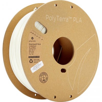Polymaker PolyTerra PLA Cotton White 1,75mm 1kg – Zboží Mobilmania