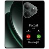 Pouzdro a kryt na mobilní telefon Realme mmCase gelový na Realme GT 6 5G/GT 6T 5G fotbal volá černé pozadí