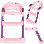 Ecotoys WC sedátko se schůdky a žebříkem růžové – Hledejceny.cz