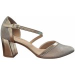 Piccadilly 745205 9 Dámské sandály na podpatku zlaté – Zboží Dáma