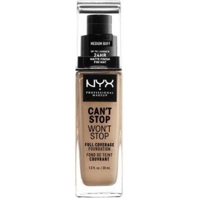 NYX Professional Makeup Can't Stop Won't Stop voděodolný tekutý make-up 10.5 Medium Buff 30 ml – Hledejceny.cz