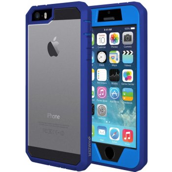 Pouzdro Amzer Full Body Hybrid Case - iPhone 5, 5s, SE modré